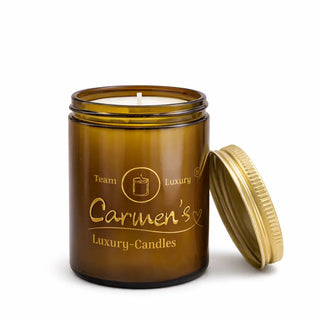 Coco Brown – Warm Ember Edition – Duftkerze mit Warmem Kokosduft, Natürliche Wachskerze, Luxuriöser Raumduft, Lange Brenndauer, Stilvolle Kerze für Zuhause, Spa & Geschenk