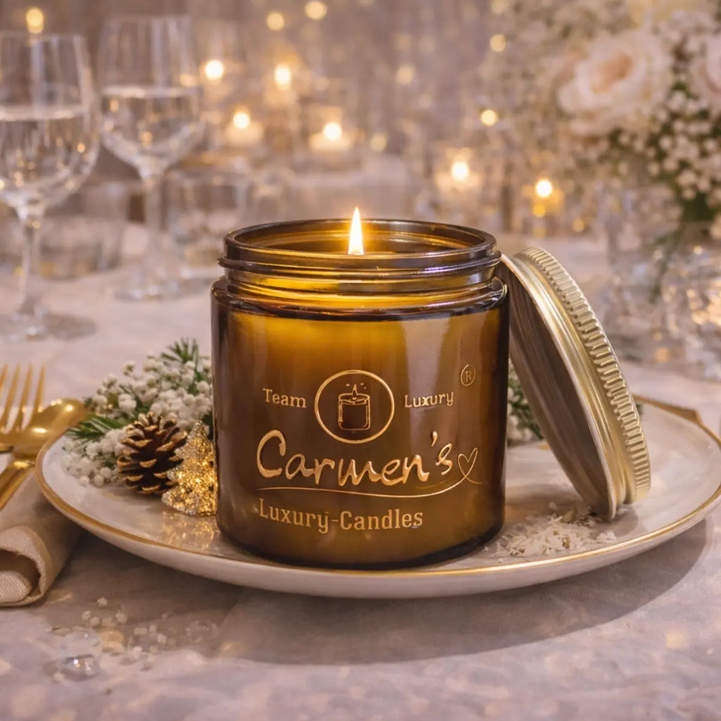 Kokoswachs Duftkerze mit Cocosduft im Glas mit Deckel Luxus Aromakerze online kaufen