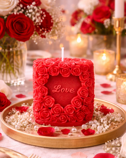 Blossoming Love – Handcrafted Candle / Handmade Candle / Bougie artisanale / Lumânare artizanală / Vela artesanal