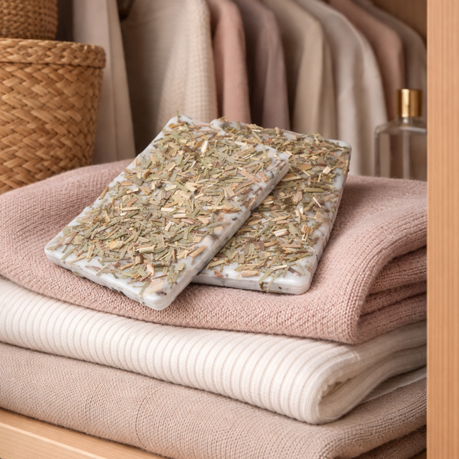 Natürliche Duftplättchen 2er SET – Bio-Sojawachs mit Lemongras