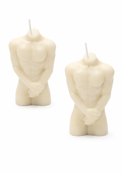 Man’s Torso 2-Piece Set – Handcrafted Candle / Handmade Candle / Bougie artisanale / Lumânare artizanală / Vela artesanal