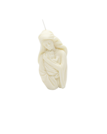 Holy Mary with Child Design – Bougie artisanale faite main / Handmade Candle / Bougie artisanale / Lumânare artizanală / Vela artesanal