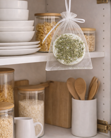 Natural Scented Tablets 2-Piece Set – Organic Soy Wax with Peppermint