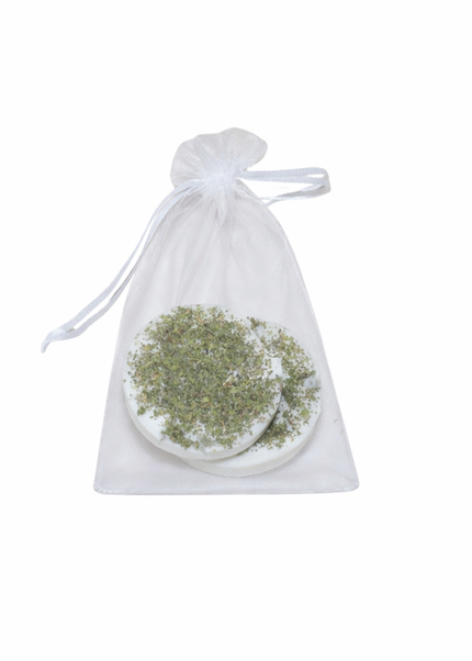 Natural Scented Tablets 2-Piece Set – Organic Soy Wax with Peppermint