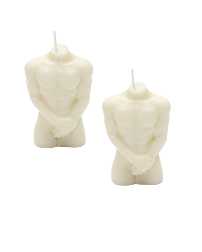 Man´s Torso  2er SET – Handgefertigte Kerze / Handmade Candle / Bougie artisanale / Lumânare artizanală / Vela artesanal