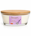 Carmen’s Patchouli Paradise Garden – Soja-Duftkerze mit 2 Holzdochten (Groß)