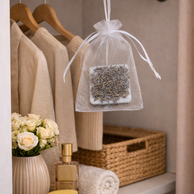 Natürliche Duftplättchen 2er SET  – Bio-Sojawachs mit Lavendel