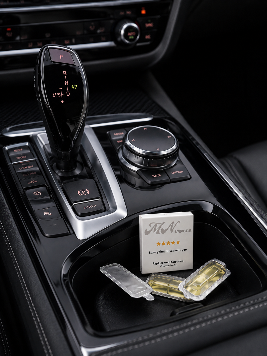 MN IMPERA Luxury Car Diffuser – Lemon Replacement Capsules (3 x 3 ml)