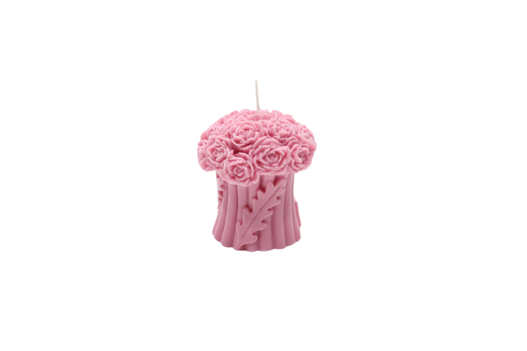 Sojawachs Duftkerze Flower Bouquet mit Vanilleduft Blumenkerze Deko Aromakerze online kaufen