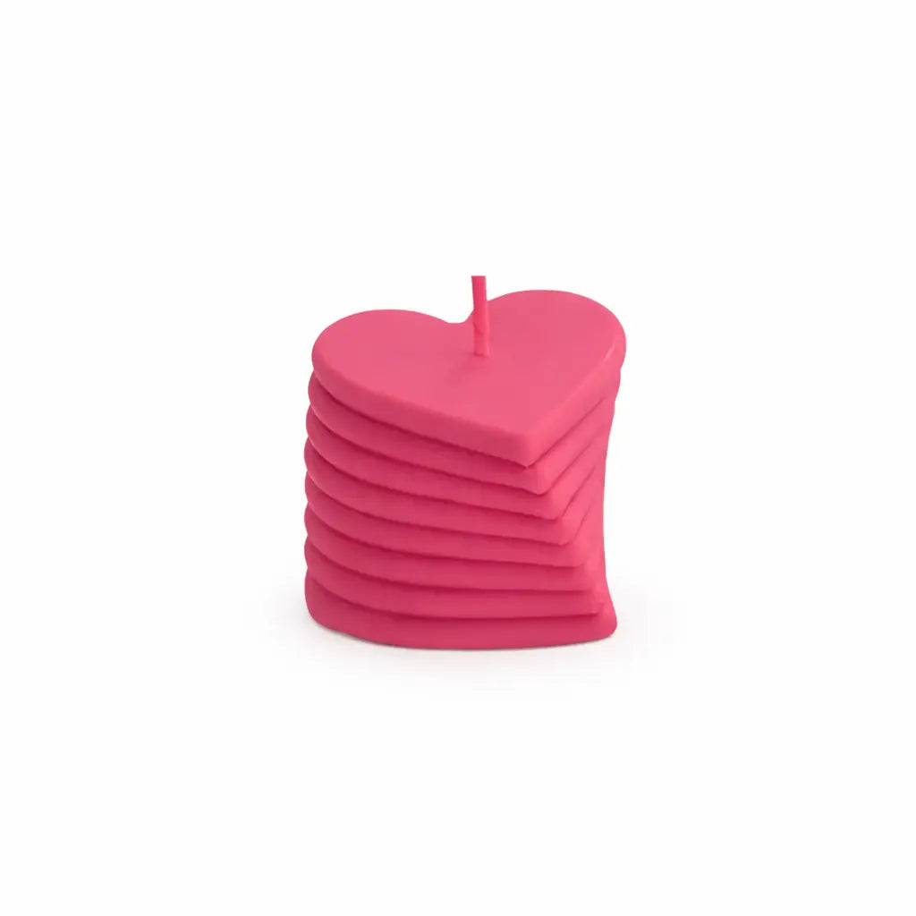 Sojawachs Duftkerze Layers of Love mit Vanilleduft romantisches Herz dekorative Aromakerze online kaufen