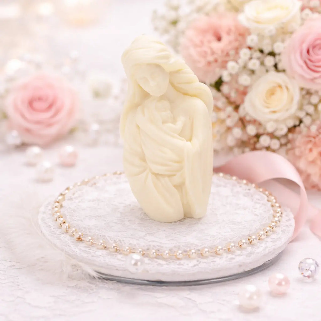Sojawachs Duftkerze Mutter mit Kind mit Vanilleduft dekorative Aromakerze online kaufen