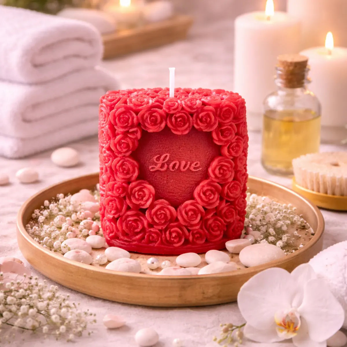 Sojawachs Duftkerze mit Vanilleduft romantische Kerze Geschenk für Liebe Aromakerze online kaufen