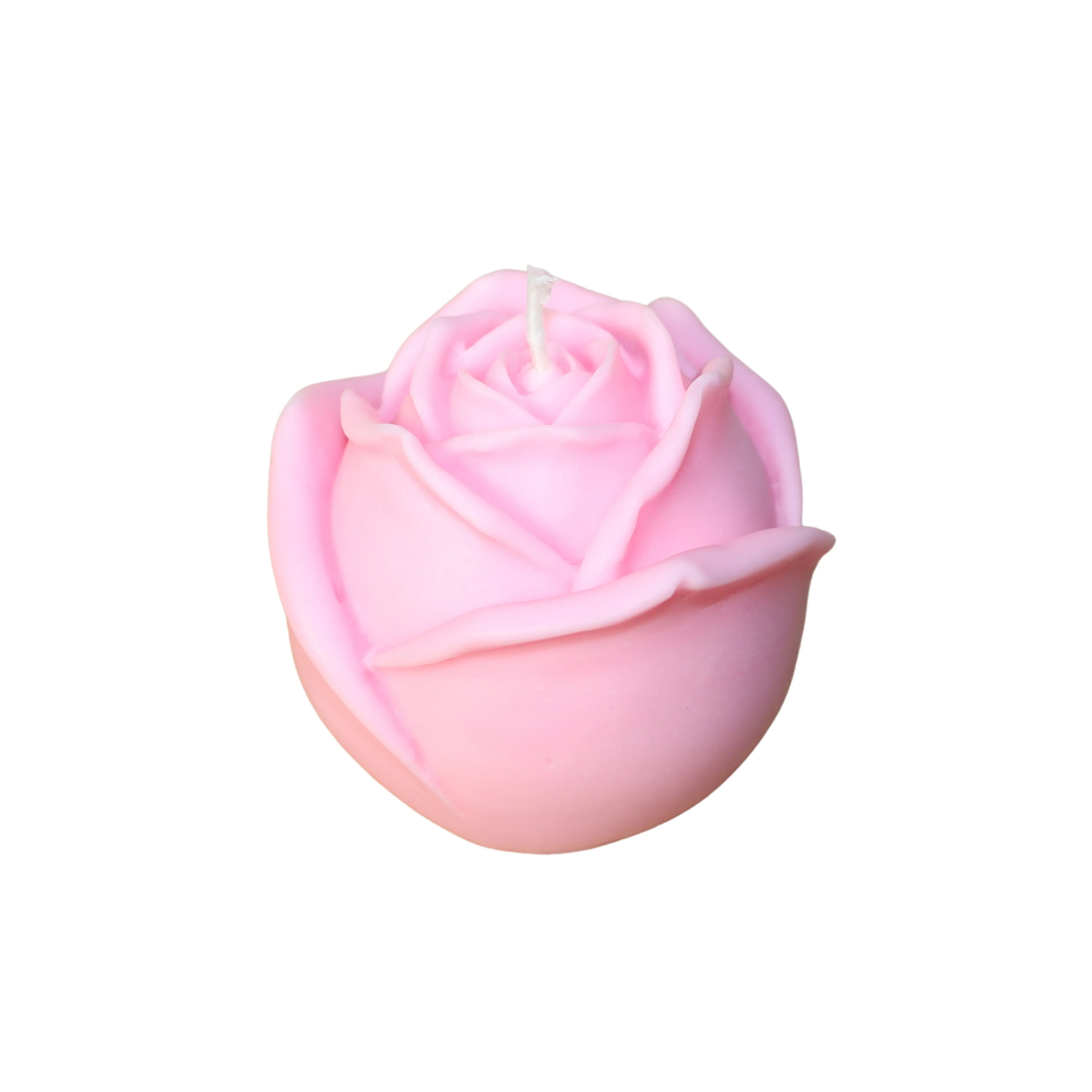 Sojawachs Duftkerze mit Vanilleduft Rosen Design Blumenkerze Premium Aromakerze online kaufen