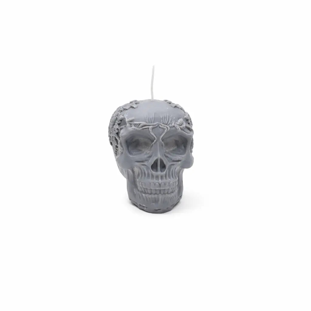 Sojawachs Duftkerze mit Vanilleduft im Totenkopf Design dekorative Aromakerze online kaufen