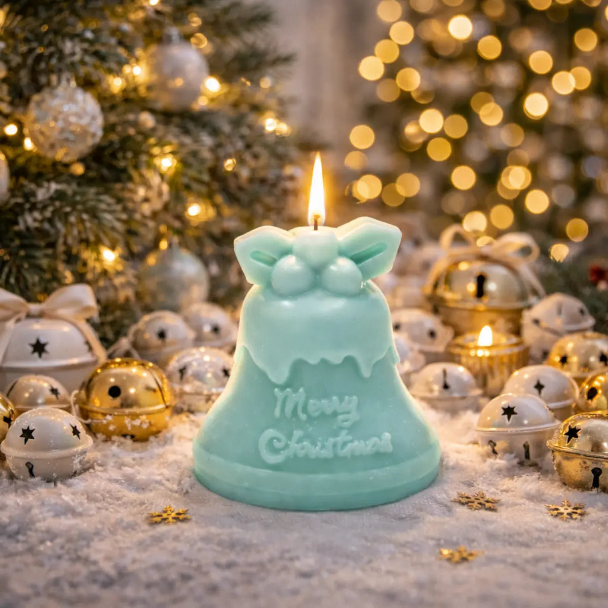 Sojawachs Duftkerze Weihnachtsglocke mit Vanilleduft dekorative Christmas Kerze online kaufen