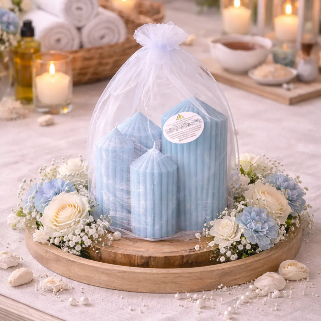 Sojawachs Duftkerzen 4er Set mit Vanilleduft im Velvet Stil dekorative Aromakerzen online bestellen