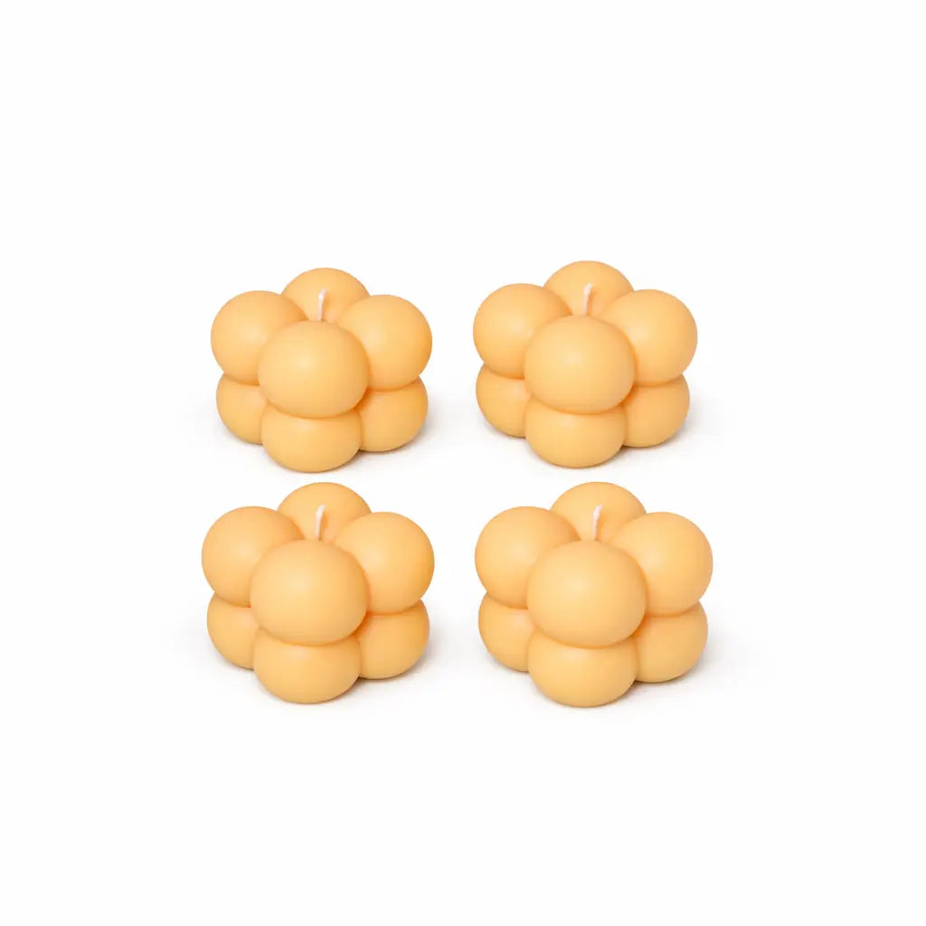 Sojawachs Bubble Duftkerzen 4er Set mit Vanilleduft dekorative Aromakerzen online kaufen