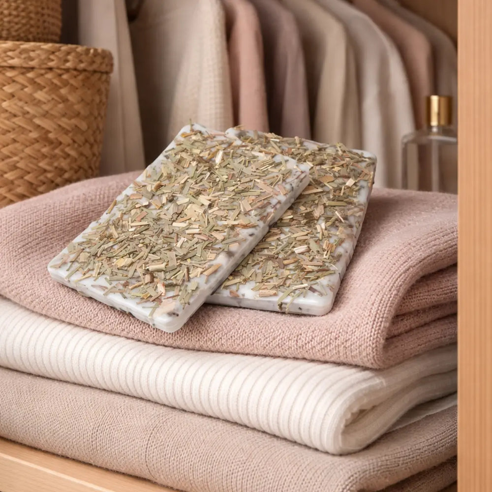 Sojawachs Duftplättchen 2er Set mit Lemongras für Schubladenschrank Aromaduft online kaufen