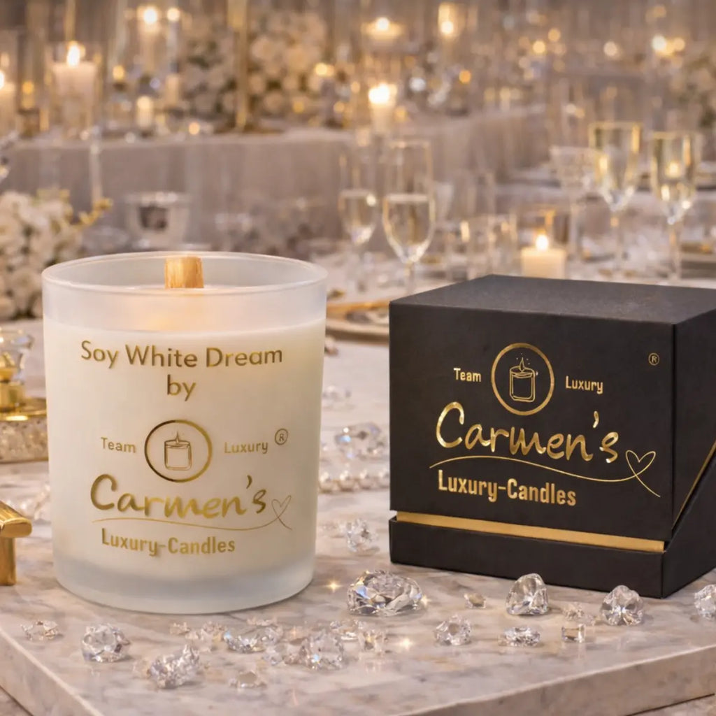 Sojawachs Duftkerze Soy White mit Vanilleduft Premium dekorative Aromakerze online kaufen