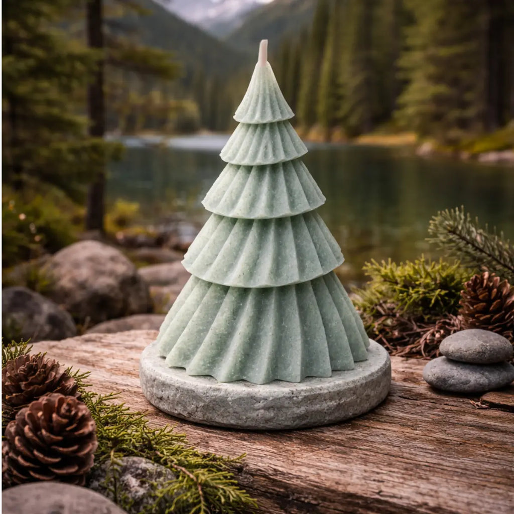 Sojawachs Weihnachtskerze Tannenbaum mit Vanilleduft dekorative Duftkerze online kaufen