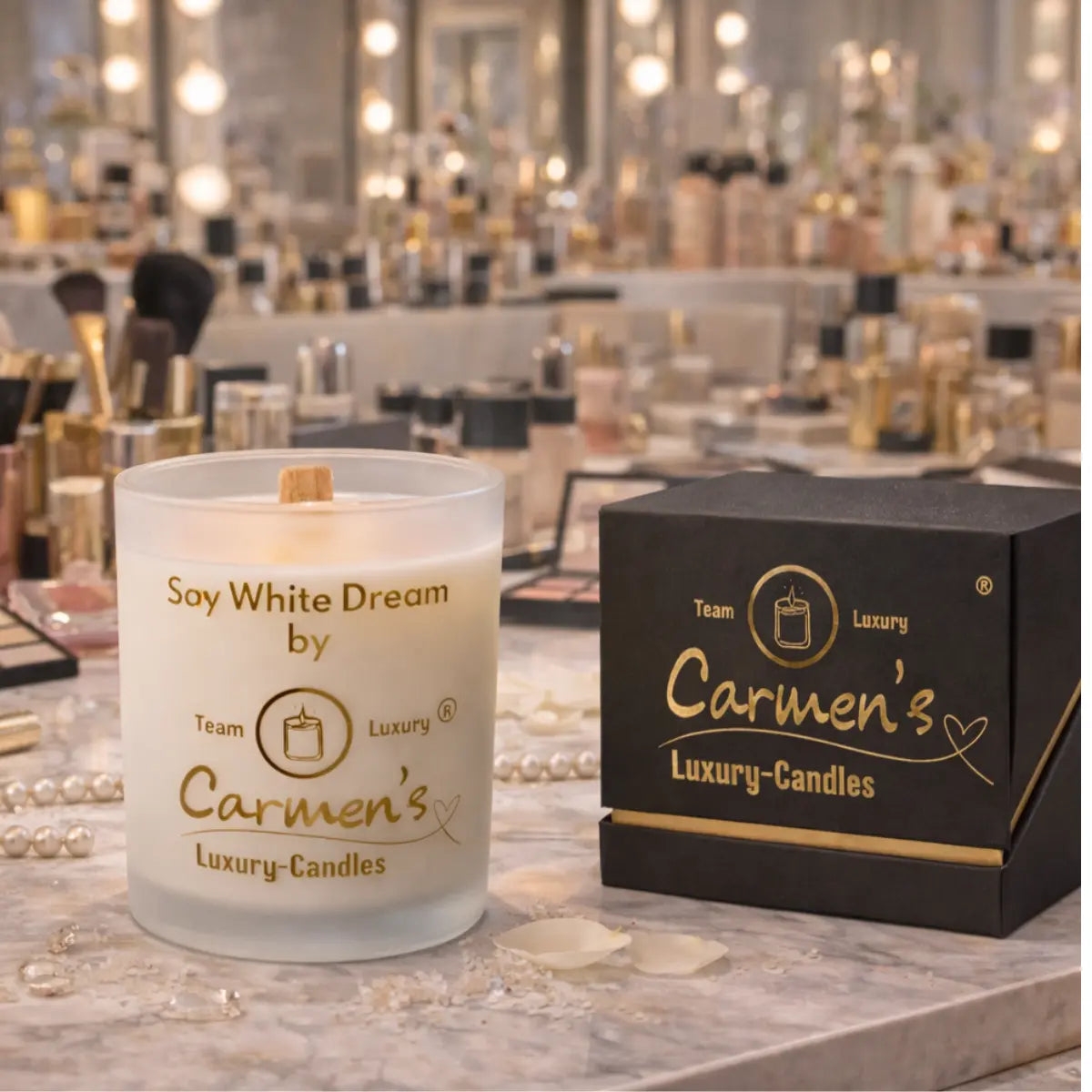 Sojawachs Duftkerze Soy White mit Vanilleduft dekorative Aromakerze online kaufen