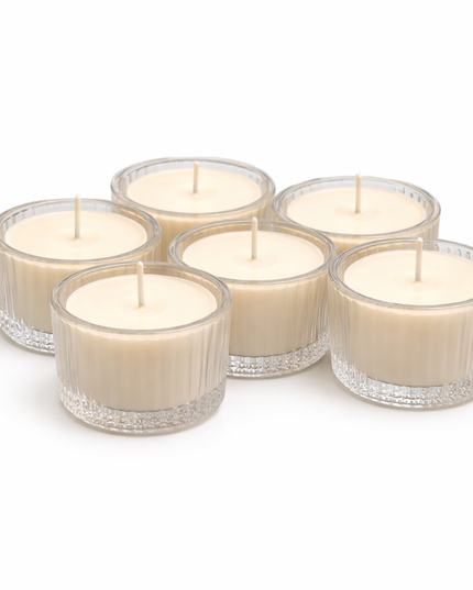 Soy Vanilla Tealight Set – Handgefertigte Teelichter aus natürlichem Sojawachs mit Vanilleduft