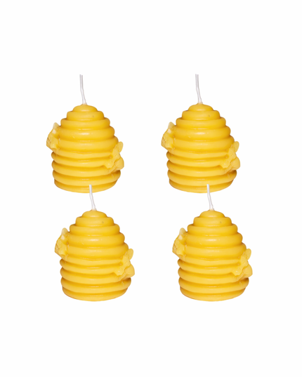 Beeswax Candle Tealight Set of 4 – Handcrafted Candle from Pure Beeswax