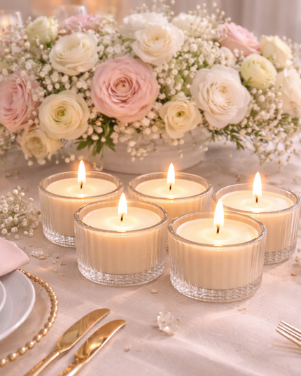 Soy Vanilla Tealight Set – Handgefertigte Teelichter aus natürlichem Sojawachs mit Vanilleduft