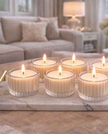 Soy Vanilla Tealight Set – Handgefertigte Teelichter aus natürlichem Sojawachs mit Vanilleduft