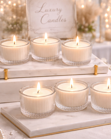 Soy Vanilla Tealight Set – Handgefertigte Teelichter aus natürlichem Sojawachs mit Vanilleduft