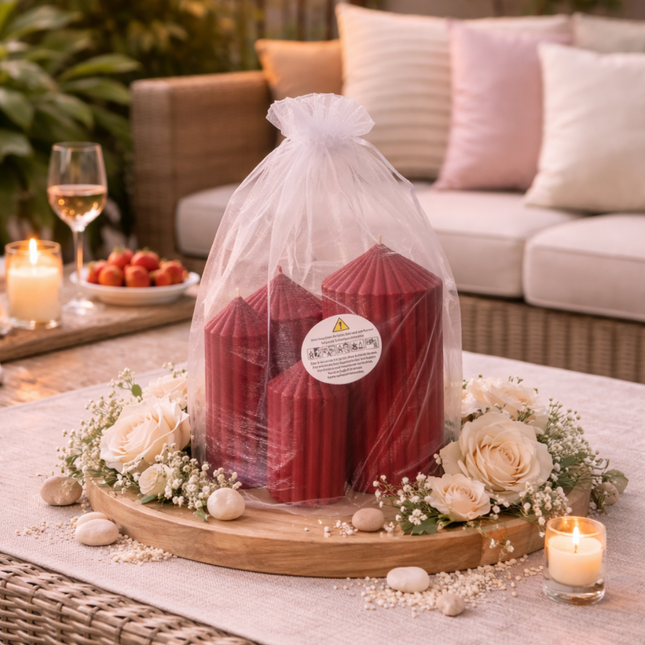 Velvet Glow Collection set of 4 – Handcrafted Candle / Handmade Candle / Bougie artisanale / Lumânare artizanală / Vela artesanal