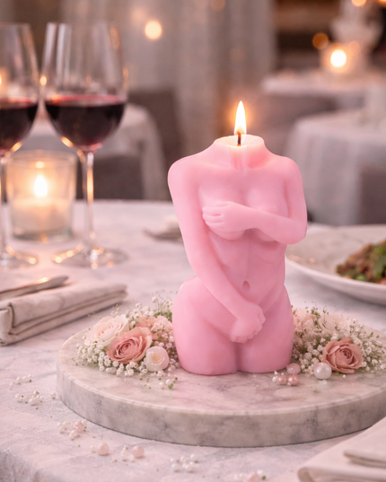 Woman’s Torso set of 2 – Handcrafted Candle / Handmade Candle / Bougie artisanale / Lumânare artizanală / Vela artesanal