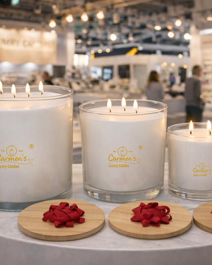 Luxurious Coconut Wax Scented Candle – Handcrafted Candle / Handmade Candle / Bougie artisanale / Lumânare artizanală / Vela artesanal