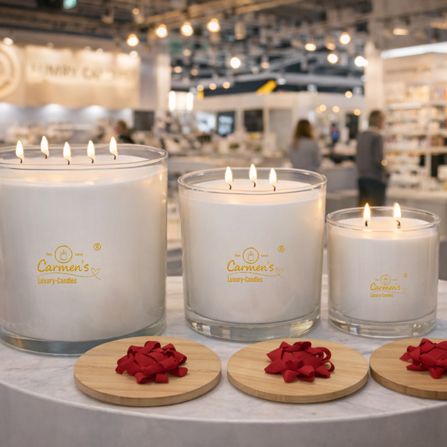 Luxurious Coconut Wax Scented Candle  – Handgefertigte Kerze / Handmade Candle / Bougie artisanale / Lumânare artizanală / Vela artesanal