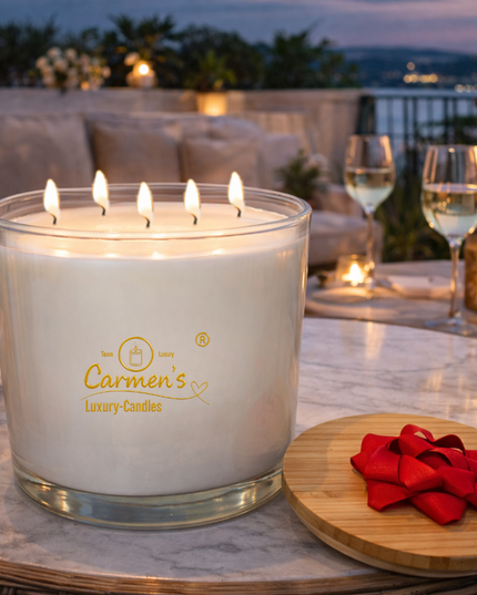 Luxurious Coconut Wax Scented Candle – Handcrafted Candle / Handmade Candle / Bougie artisanale / Lumânare artizanală / Vela artesanal