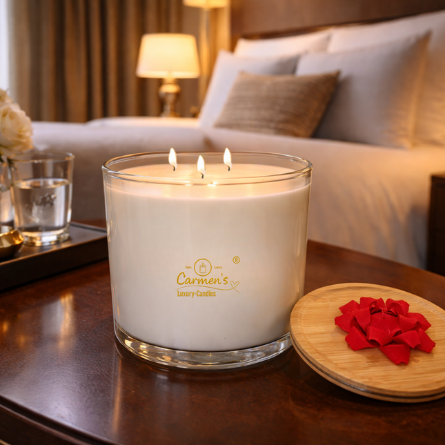 Luxurious Coconut Wax Scented Candle  – Handgefertigte Kerze / Handmade Candle / Bougie artisanale / Lumânare artizanală / Vela artesanal