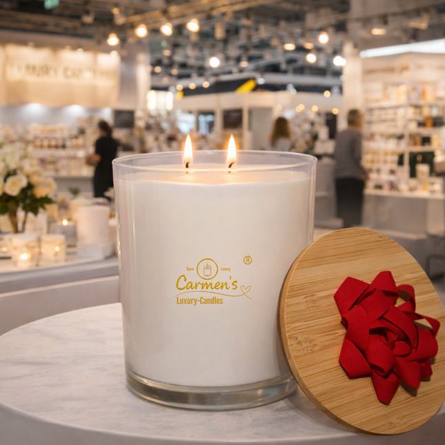 Luxurious Coconut Wax Scented Candle  – Handgefertigte Kerze / Handmade Candle / Bougie artisanale / Lumânare artizanală / Vela artesanal